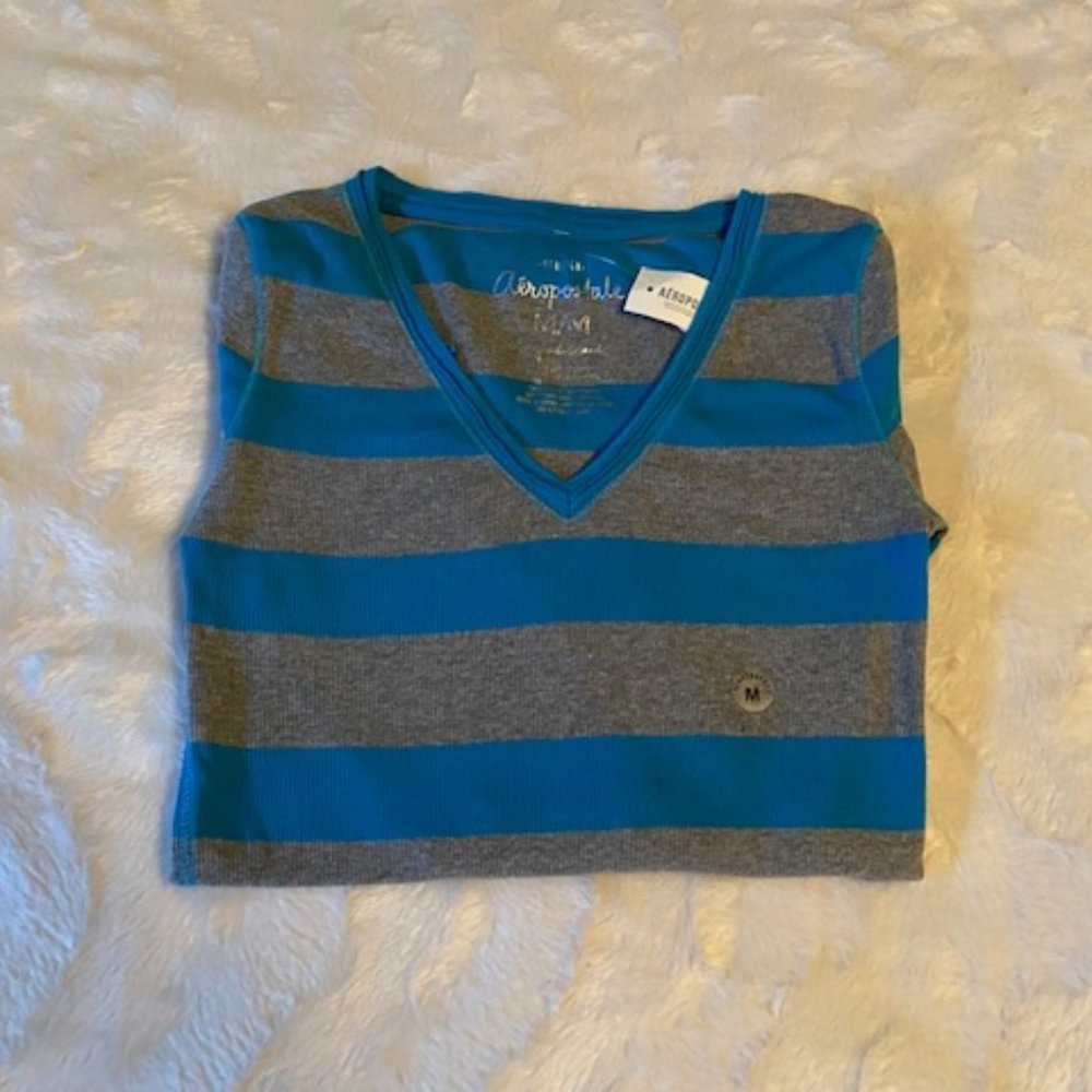 Aeropostale Striped Stretch Sweater Ladies Size M NWT